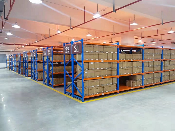 factory warehouse shelves