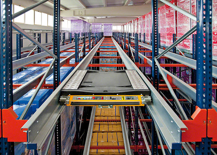 industrial warehouse radio shutter rack