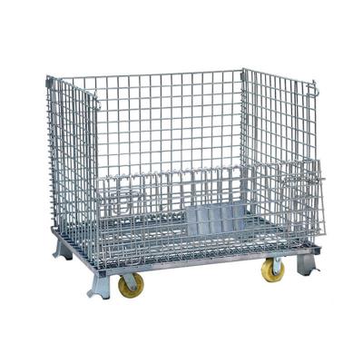 wire mesh steel cage on wheel