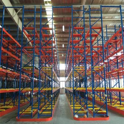 very narrow aisle raking system