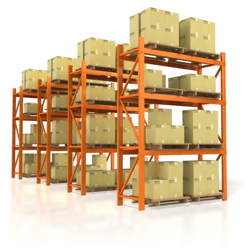 How can storage shelves be placed to make the most effective use of space