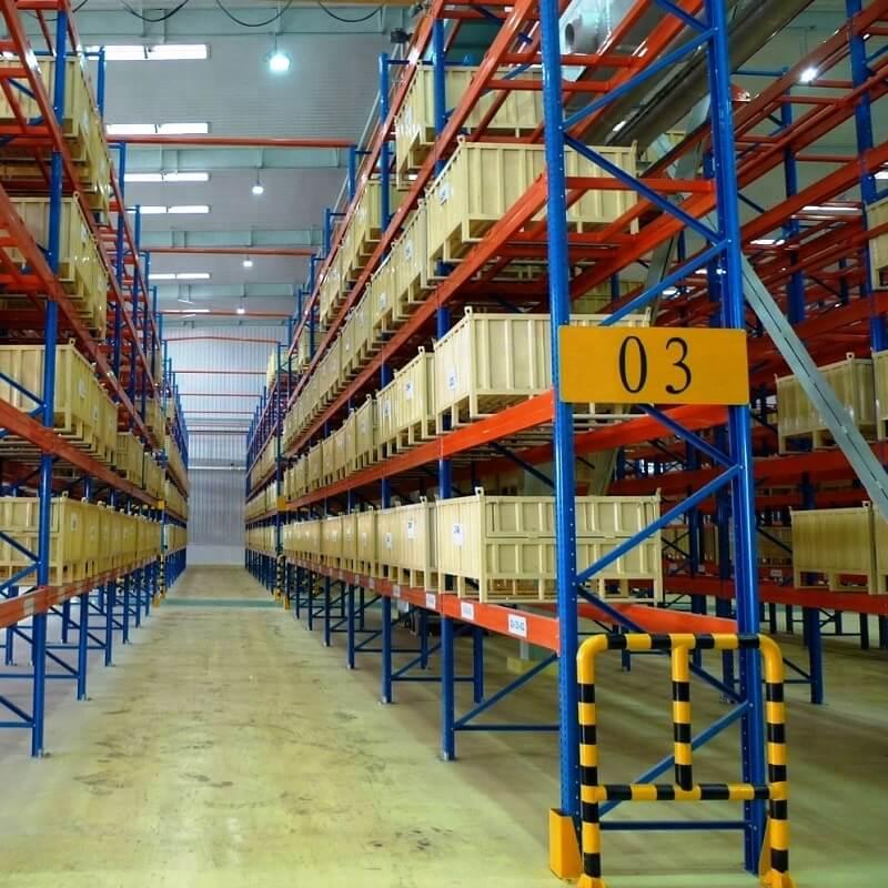 Anti-collision measures for storage racks