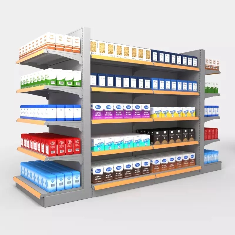 Display shelf layout in boutique mall