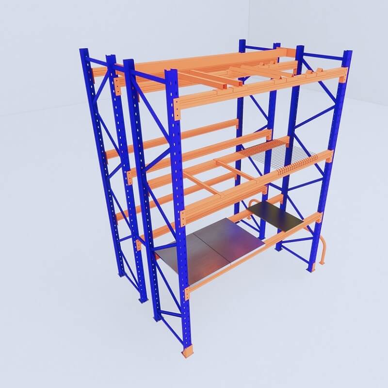 3D pallet racking drawing